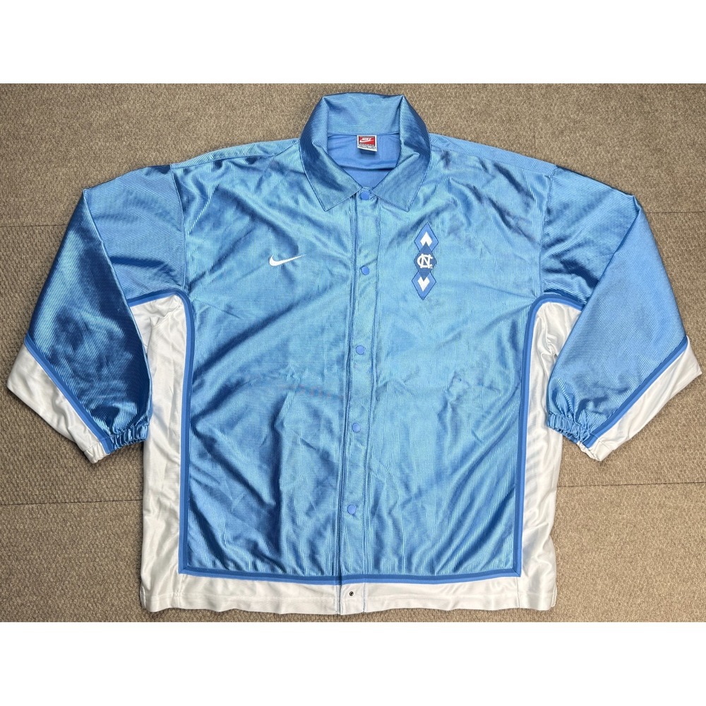 Nike Sports NCAA‎ Vtg North Carolina Tar Heels Basketball Warmup Jacket Size XL